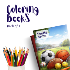 Sports Items – 2 Coloring Books